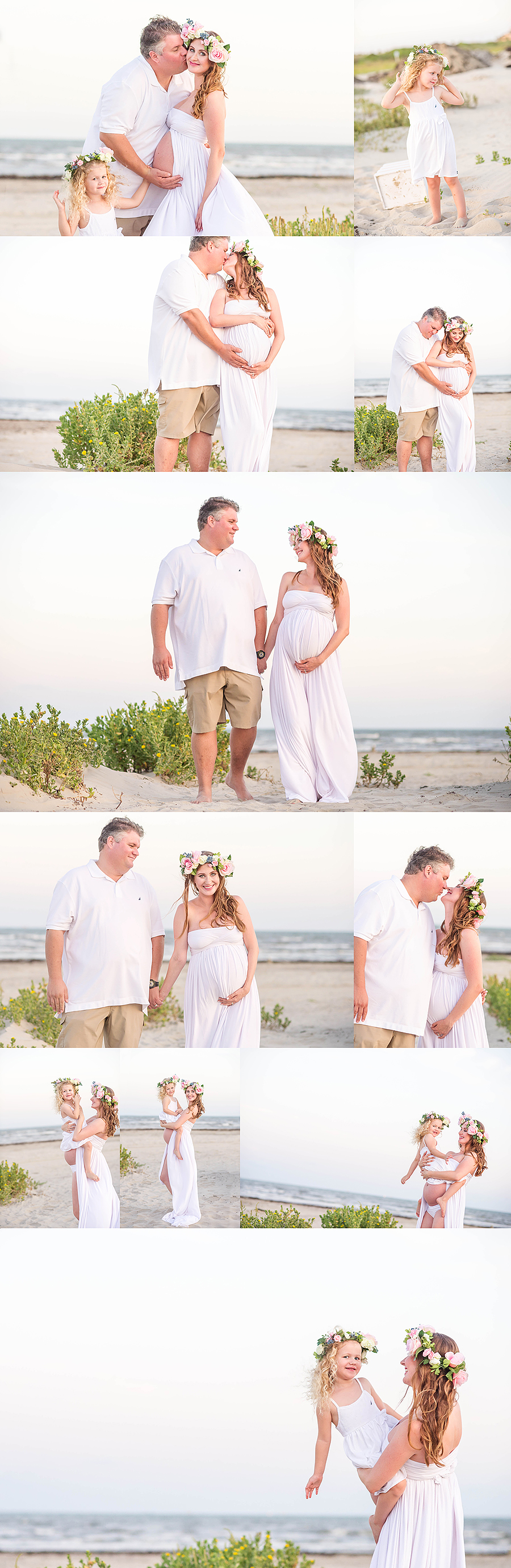 gorgeous pregnancy photos on the beach in galveston