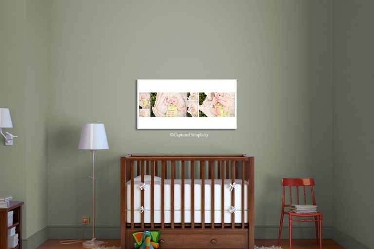 20×40 canvas in nursery wall display ideas