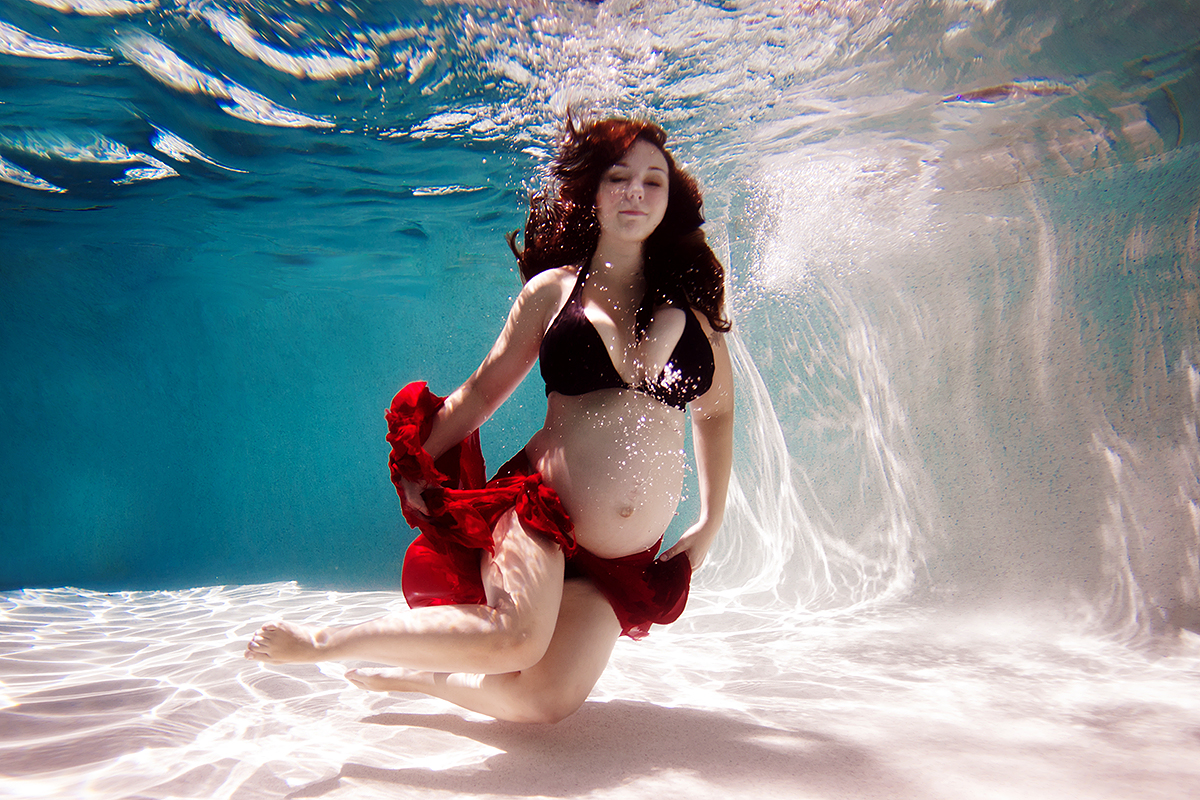houston texas underwater maternity photography