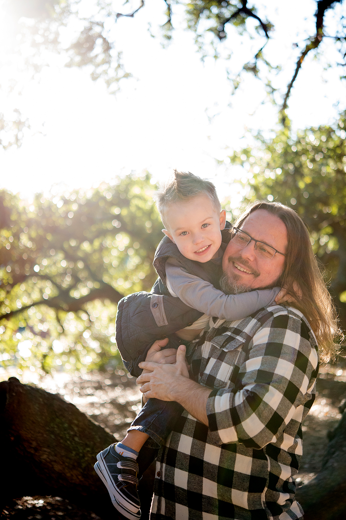 father son photographs houston